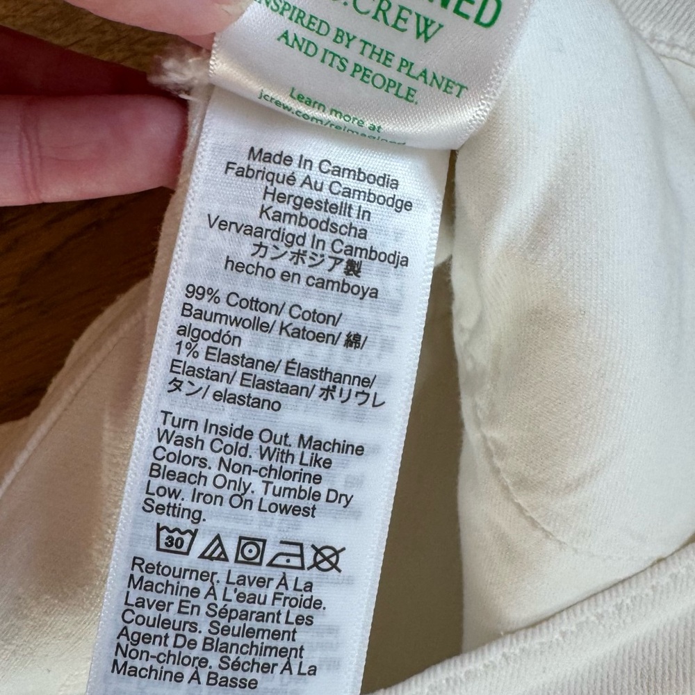 J crew white denim cutoff shorts - Picture 5 of 5